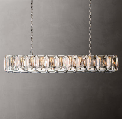 Monarch Crystal Prism Rectangular Chandelier