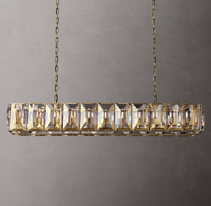 Monarch Crystal Prism Rectangular Chandelier