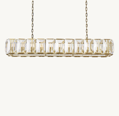 Monarch Crystal Prism Rectangular Chandelier