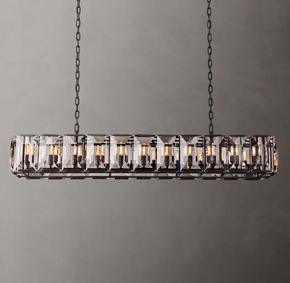 Monarch Crystal Prism Rectangular Chandelier