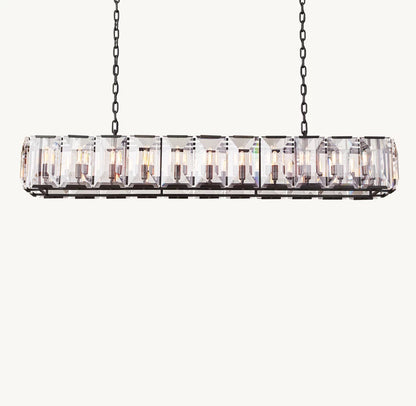 Monarch Crystal Prism Rectangular Chandelier