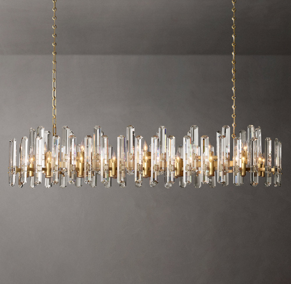 Montclair Crystal Prism Island Chandelier