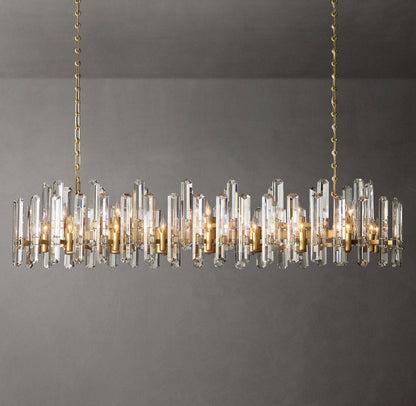 Montclair Crystal Prism Island Chandelier