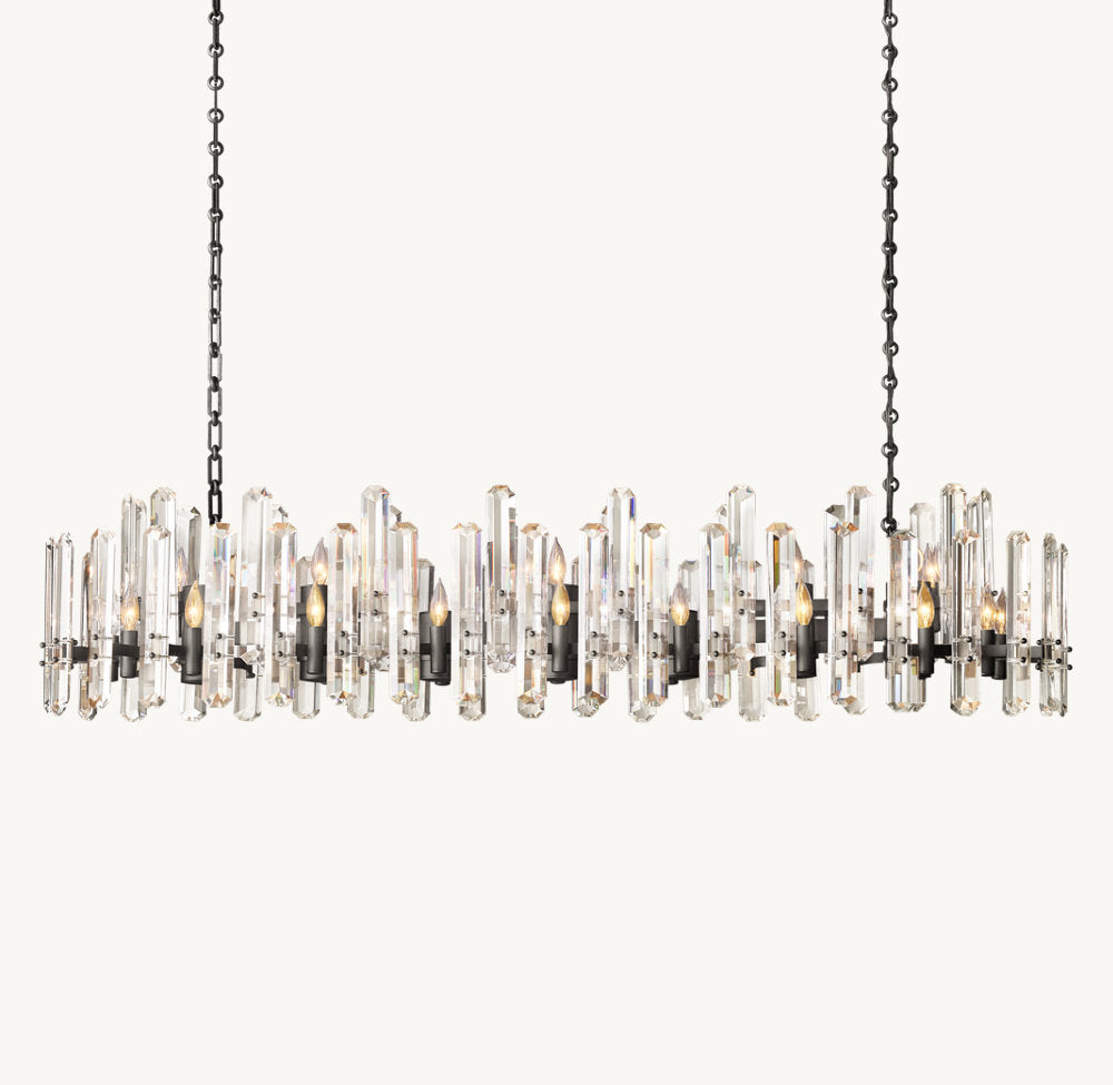 Montclair Crystal Prism Island Chandelier
