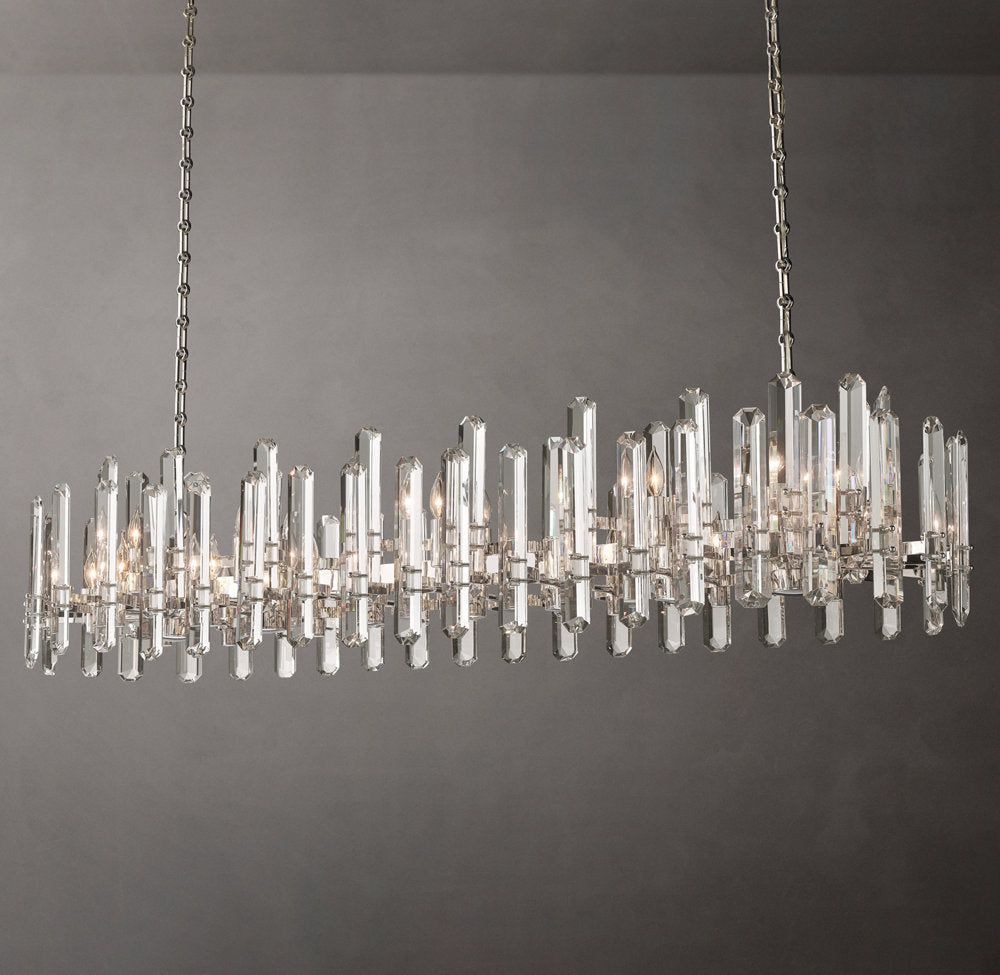 Montclair Crystal Prism Island Chandelier