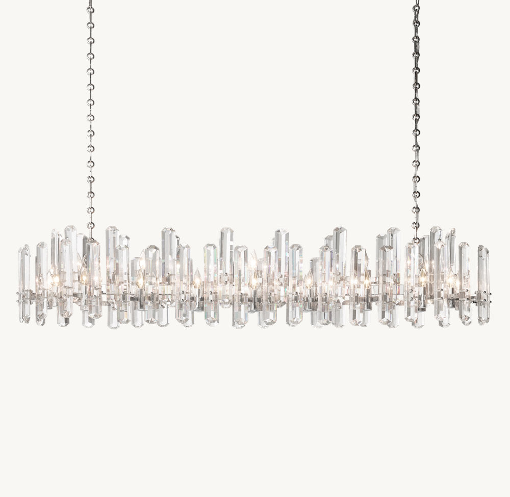 Montclair Crystal Prism Island Chandelier