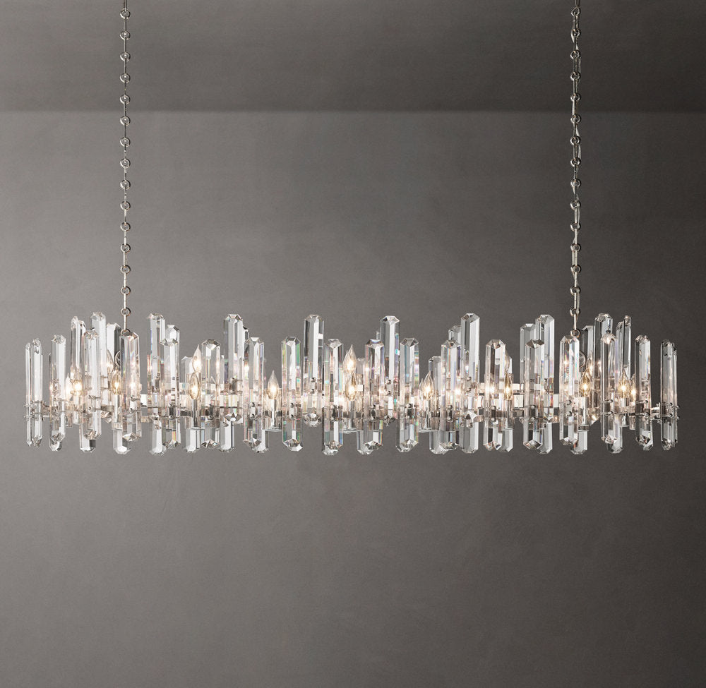 Montclair Crystal Prism Island Chandelier