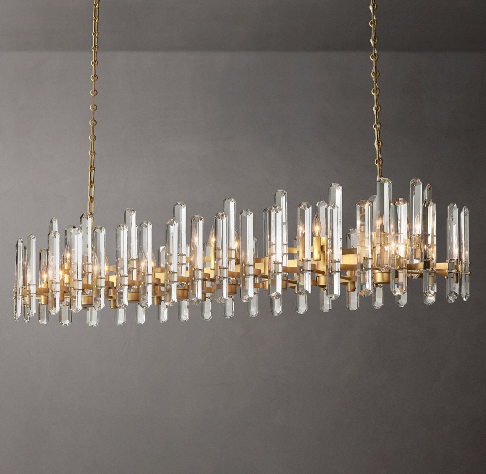Montclair Crystal Prism Island Chandelier