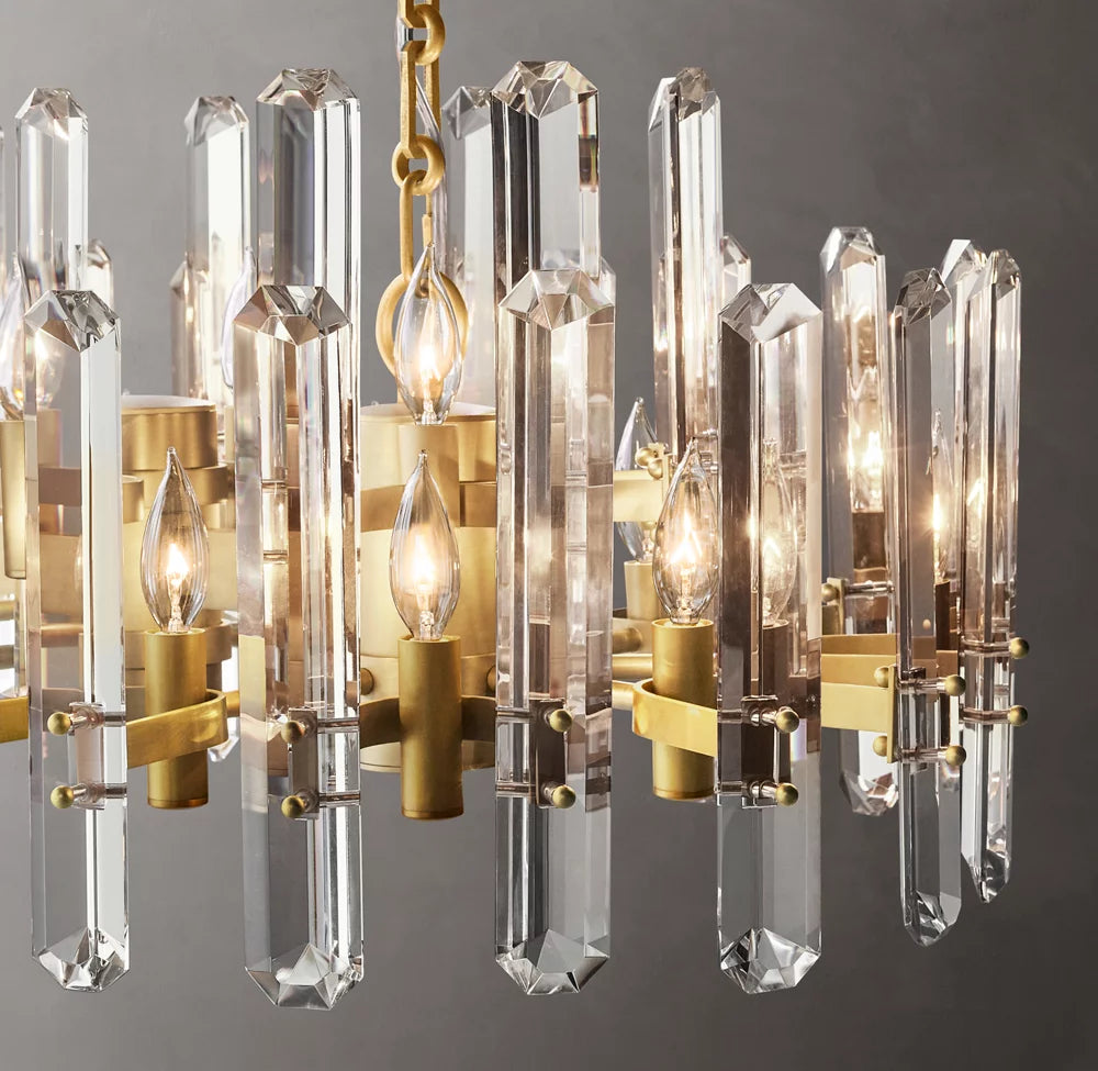 Montclair Crystal Prism Island Chandelier