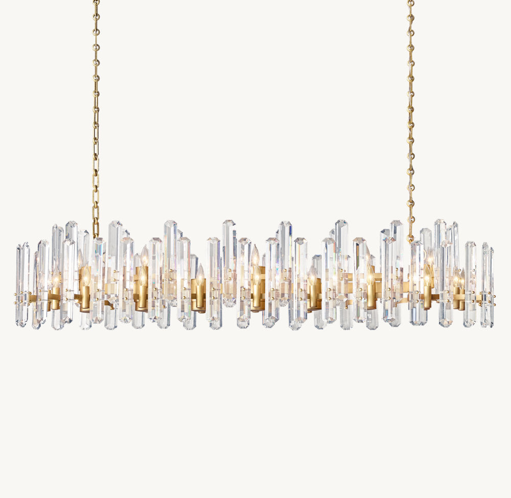 Montclair Crystal Prism Island Chandelier