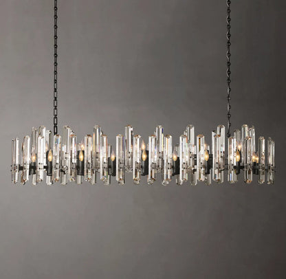 Montclair Crystal Prism Island Chandelier