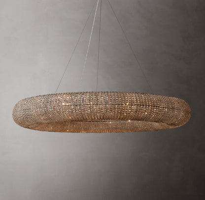 Noctis Smoked Crystal Ring Chandelier