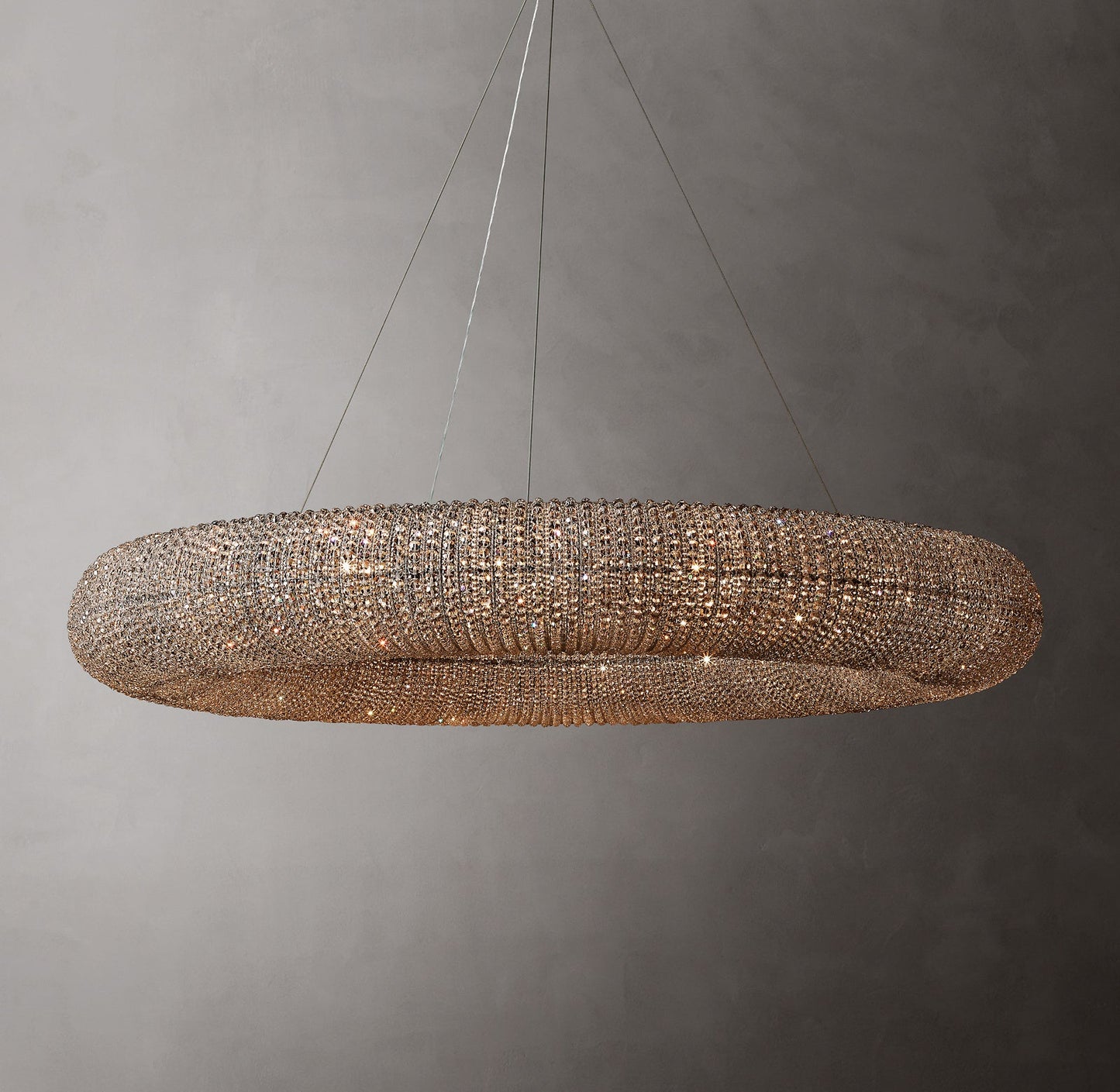 Noctis Smoked Crystal Ring Chandelier