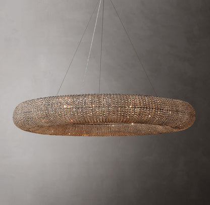Noctis Smoked Crystal Ring Chandelier
