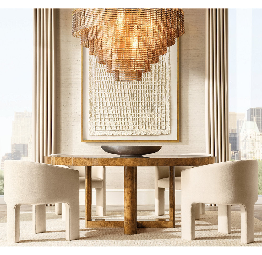 Nocturne Smoked Glass Grand Cascade Chandelier