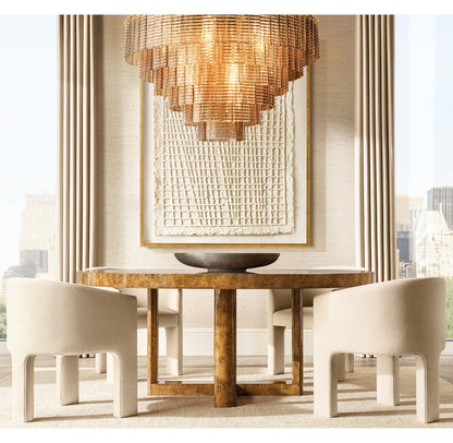 Nocturne Smoked Glass Grand Cascade Chandelier