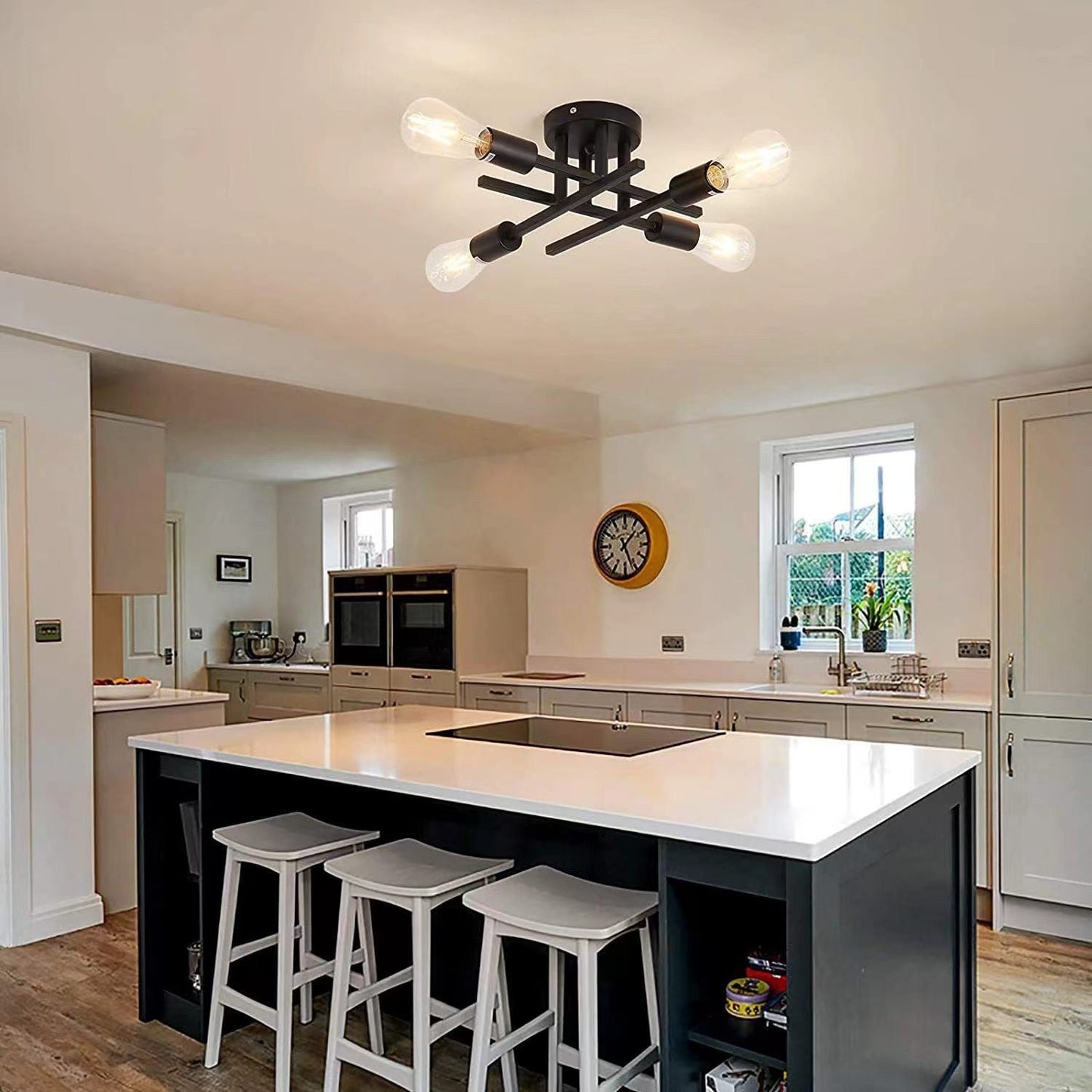 Nordic 4-Head Ceiling Lamp