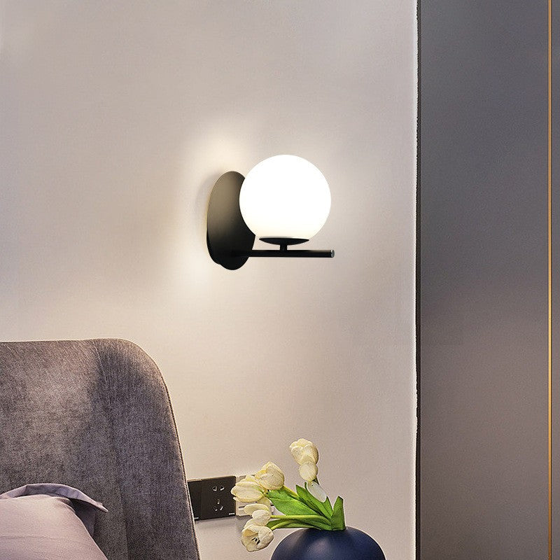 Nordic Copper Glass Wall Lamp