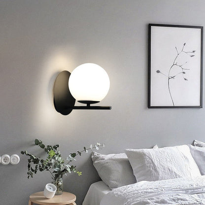 Nordic Copper Glass Wall Lamp