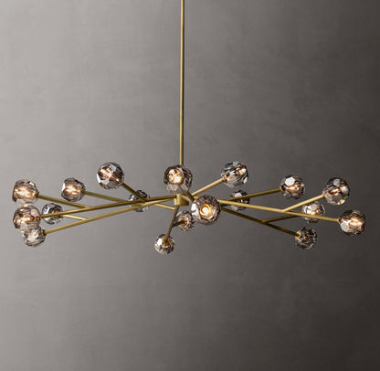 Obsidian Faceted Globe Chandelier