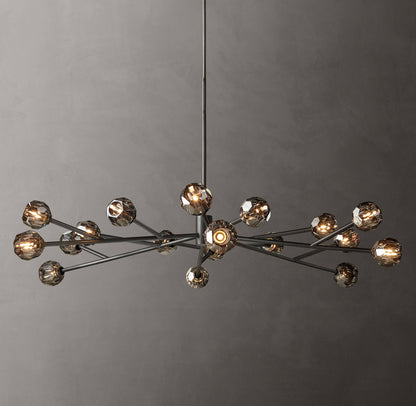 Obsidian Faceted Globe Chandelier