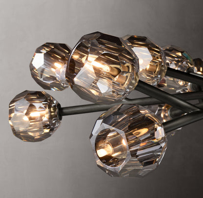 Obsidian Faceted Globe Chandelier