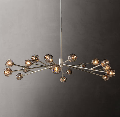 Obsidian Faceted Globe Chandelier