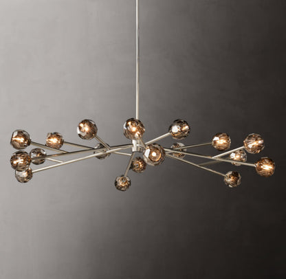 Obsidian Faceted Globe Chandelier