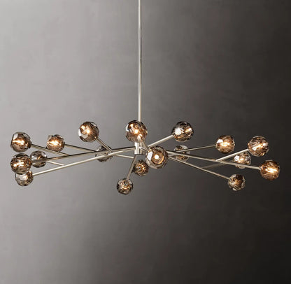 Obsidian Faceted Globe Chandelier