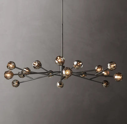 Obsidian Faceted Globe Chandelier