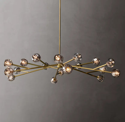 Obsidian Faceted Globe Chandelier