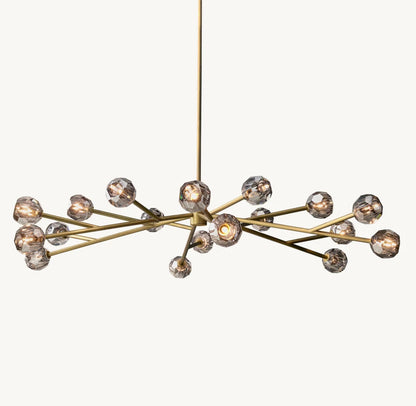 Obsidian Faceted Globe Chandelier