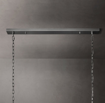 Portofino Glass Panel Island Chandelier