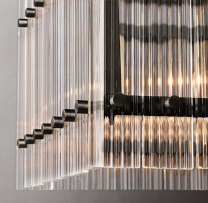Portofino Glass Panel Island Chandelier