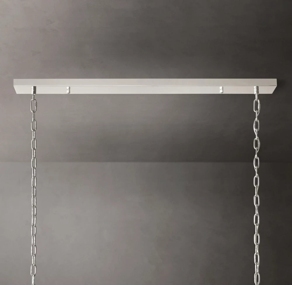 Portofino Glass Panel Island Chandelier