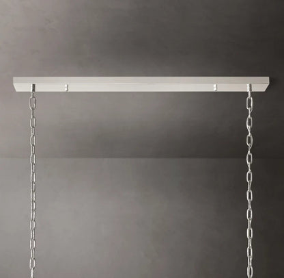 Portofino Glass Panel Island Chandelier