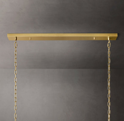 Portofino Glass Panel Island Chandelier
