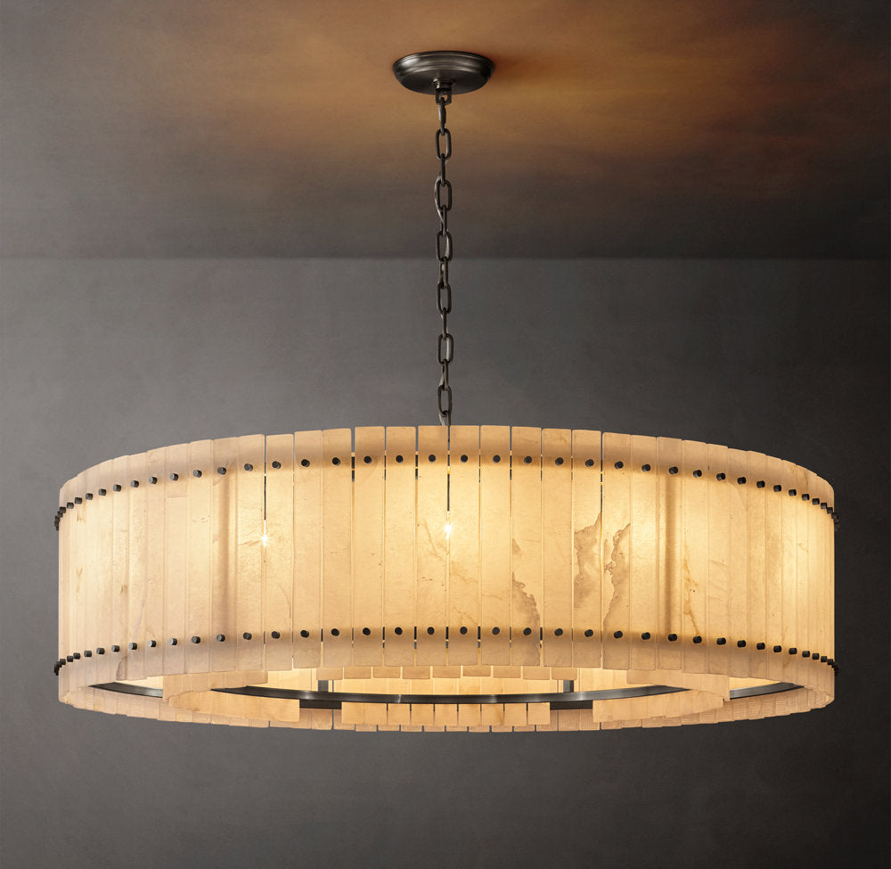 Seraphine Alabaster Halo Chandelier