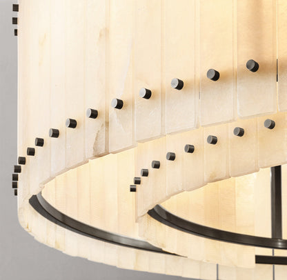 Seraphine Alabaster Halo Chandelier