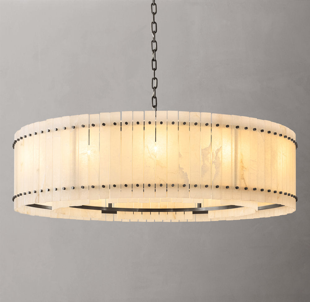 Seraphine Alabaster Halo Chandelier