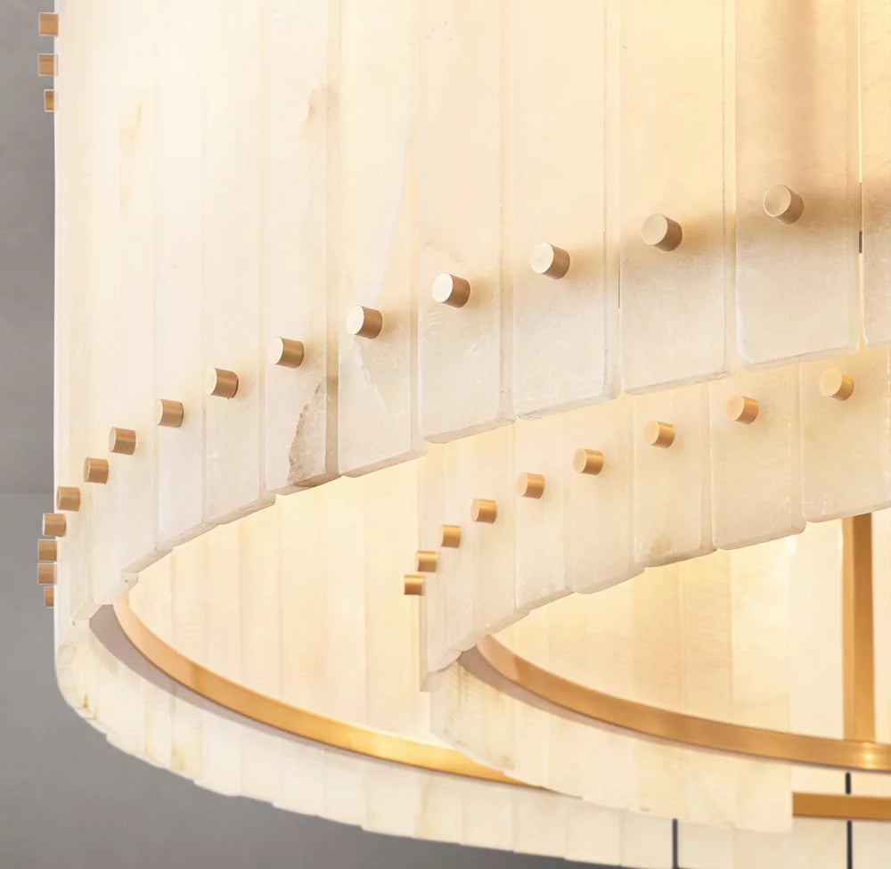 Seraphine Alabaster Halo Chandelier