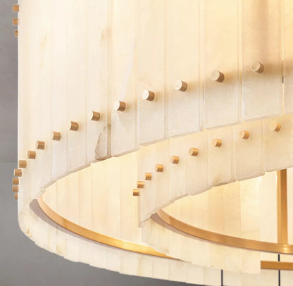 Seraphine Alabaster Halo Chandelier