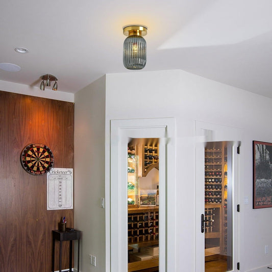 Simple Aisle Glass Ceiling Lamp