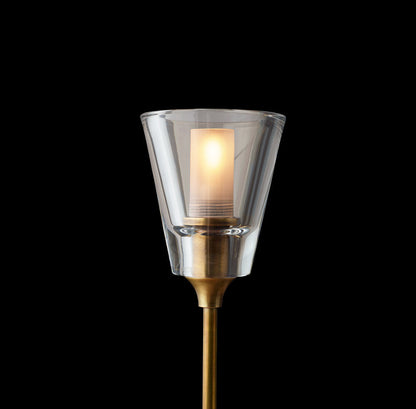 Solara Double Halo Brass Chandelier