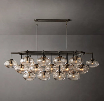 Solara Hand-Blown Globe Island Chandelier