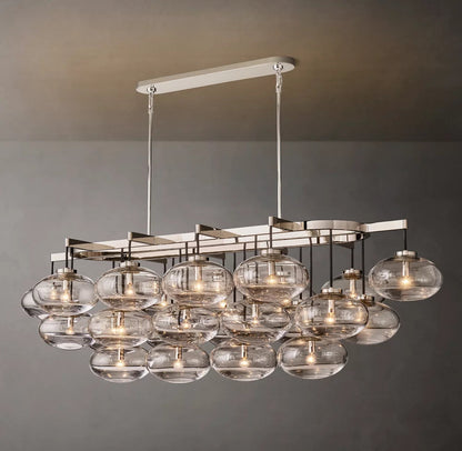 Solara Hand-Blown Globe Island Chandelier