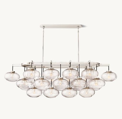 Solara Hand-Blown Globe Island Chandelier