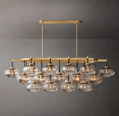 Solara Hand-Blown Globe Island Chandelier