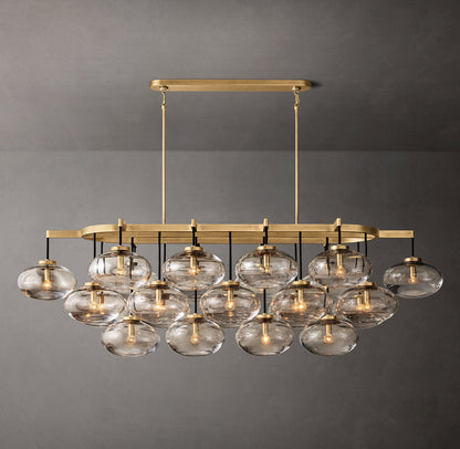 Solara Hand-Blown Globe Island Chandelier