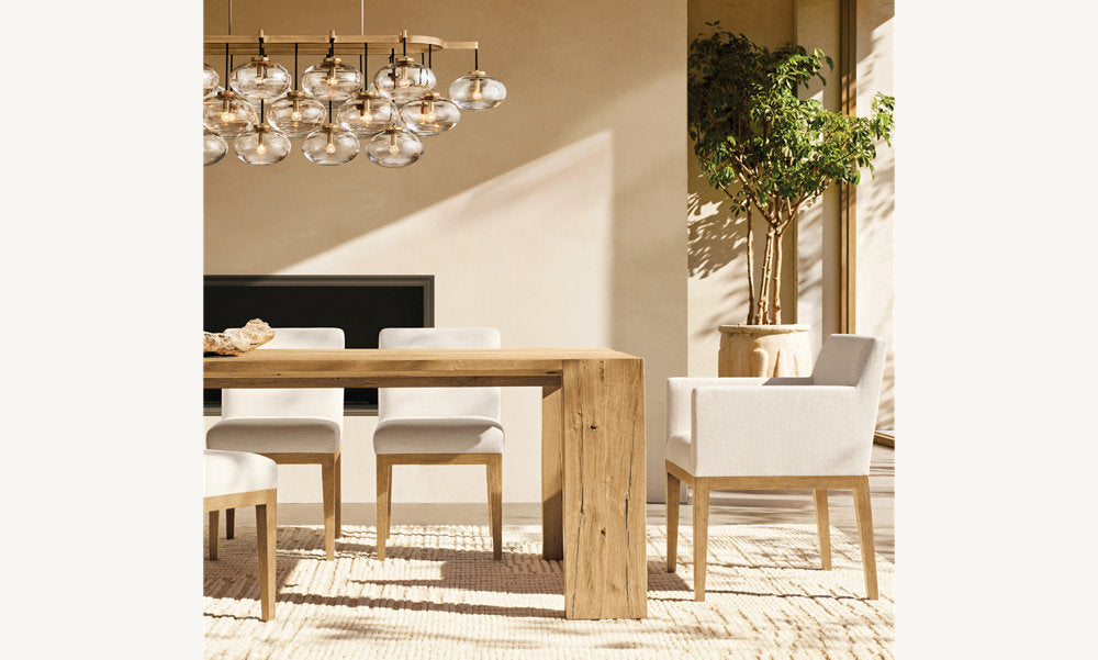 Solara Hand-Blown Globe Island Chandelier
